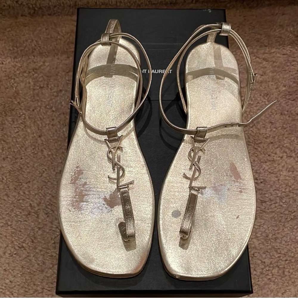 Authentic YSL Sandals with original box